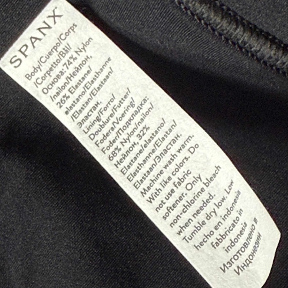 SPANX Get Moving Contour Rib Front Slit Skort 1X Very Black Sporty Tennis NEW - Picture 16 of 17